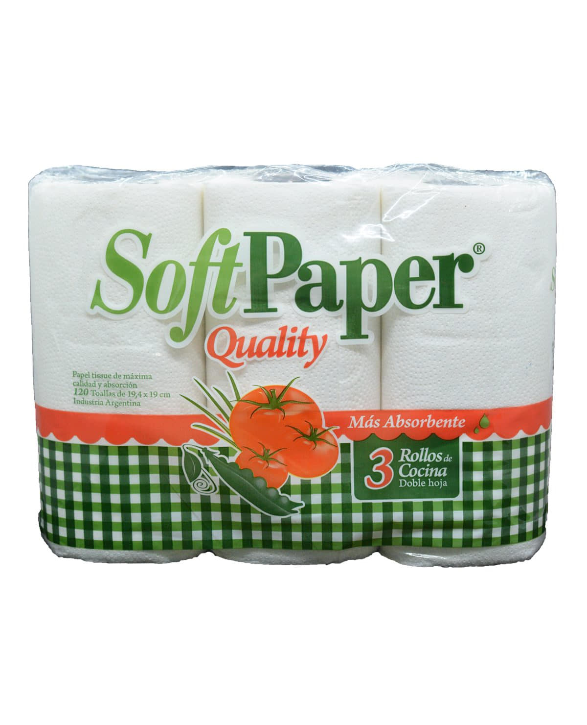 Rollo De Cocina Soft Paper 3 x 40 Paños